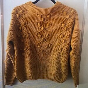 Cozy Mustard Knit Sweater for Kids